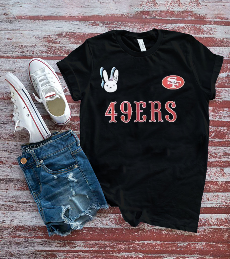 San Francisco 49ers Bad Bunny Super Bowl Lx Signature Bunny Mascot 49ers SF T-Shirt
