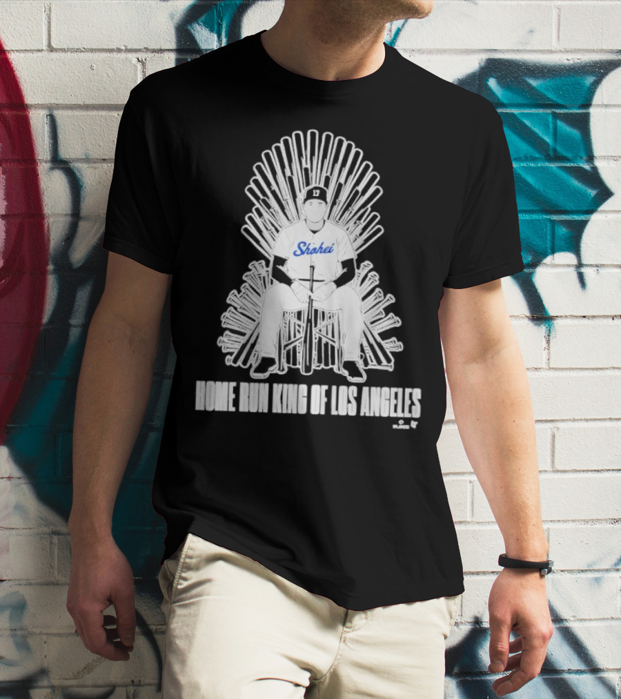 Shohei Home Run King Of Los Angeles Throne Baseball Player T-Shirt