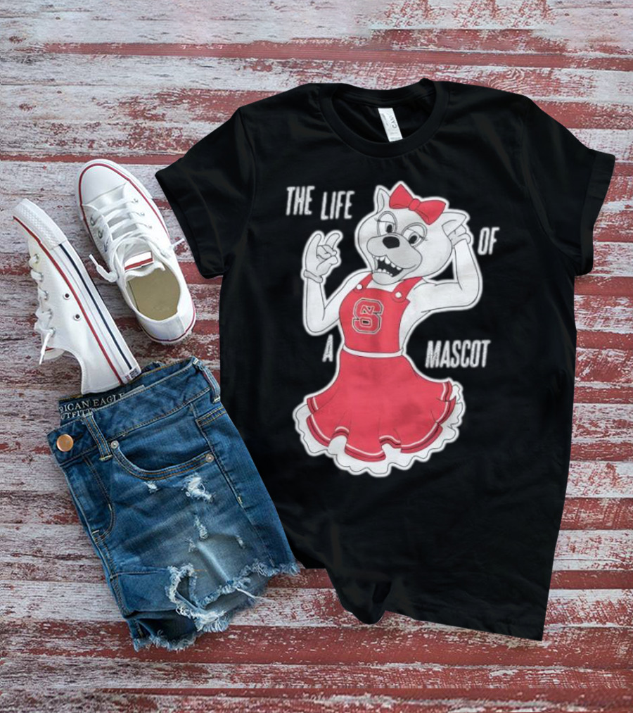 NC State Wolfpack The Life Of A Mascot Cheerful Character T-Shirt