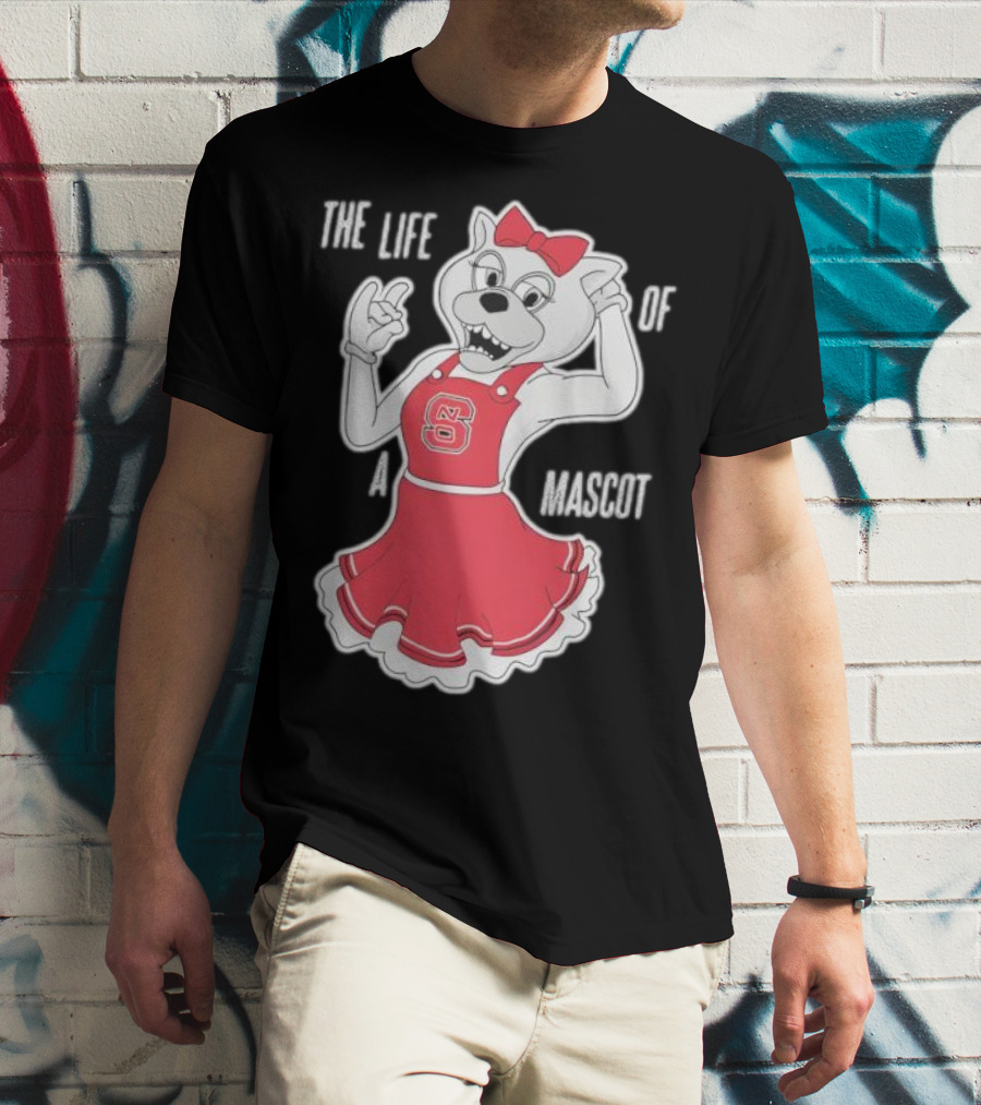 NC State Wolfpack The Life Of A Mascot Cheerful Character T-Shirt