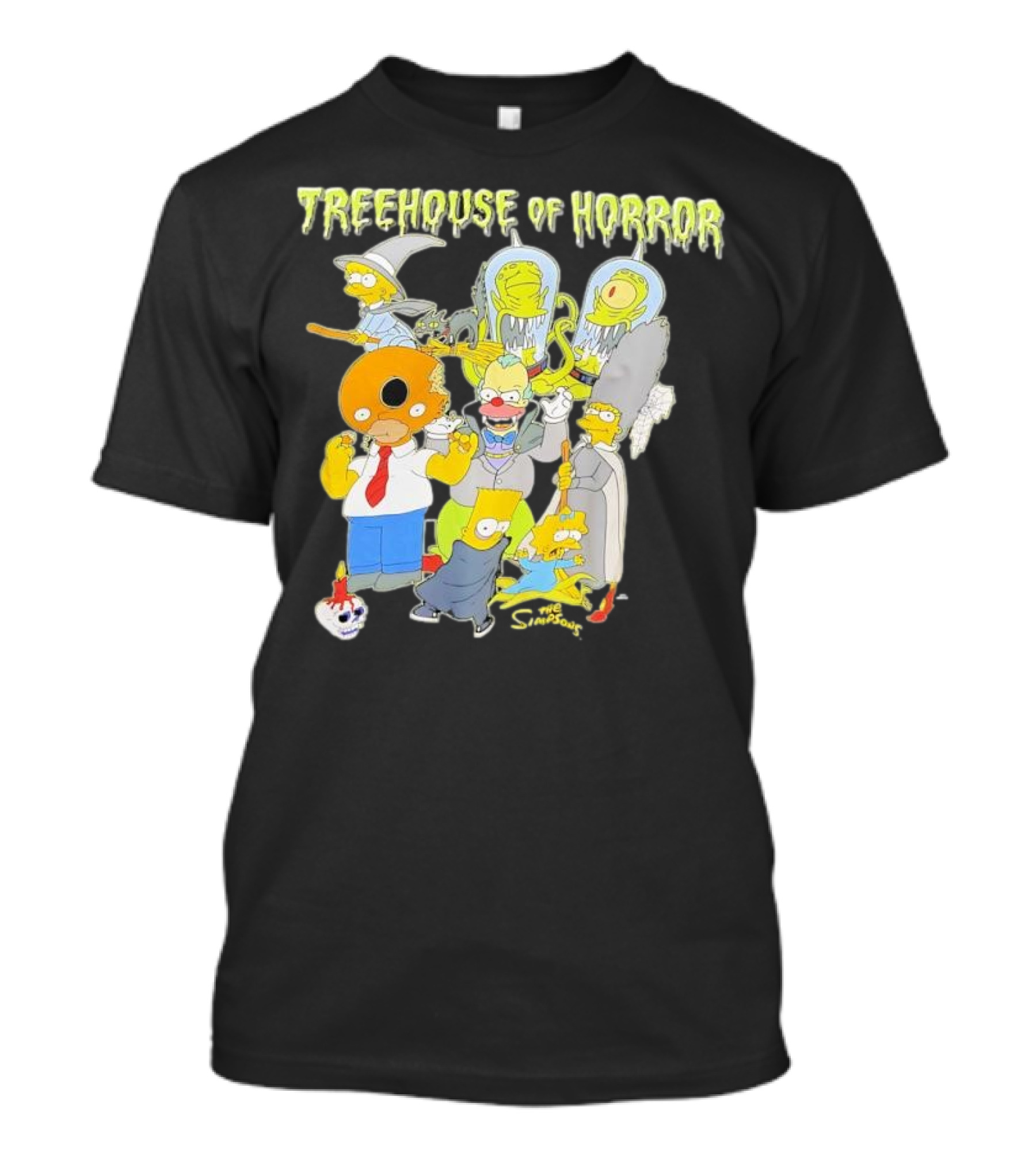The Simpsons Treehouse Of Horror Characters Halloween Compilation T-Shirt