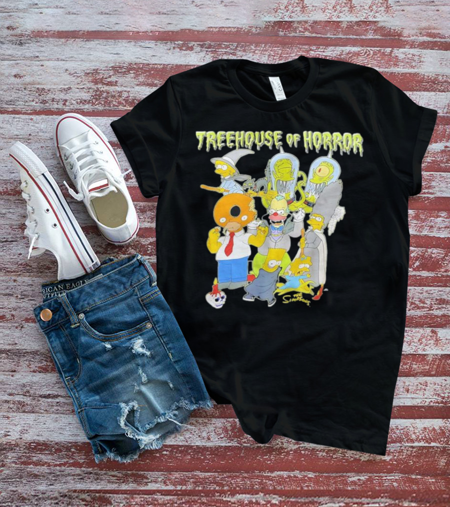 The Simpsons Treehouse Of Horror Characters Halloween Compilation T-Shirt