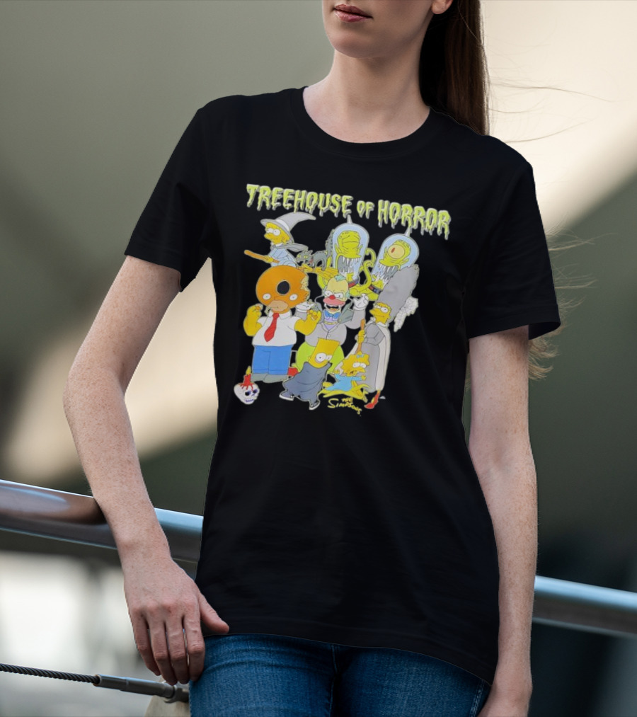 The Simpsons Treehouse Of Horror Characters Halloween Compilation T-Shirt