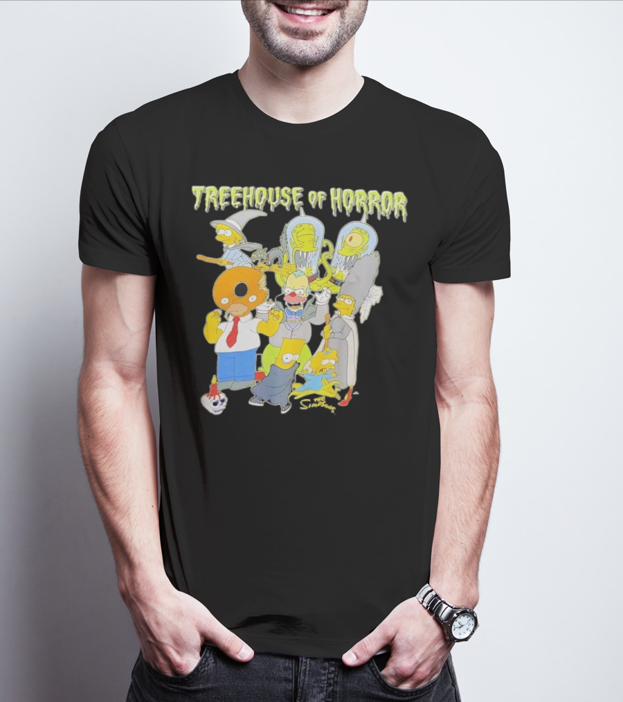 The Simpsons Treehouse Of Horror Characters Halloween Compilation T-Shirt