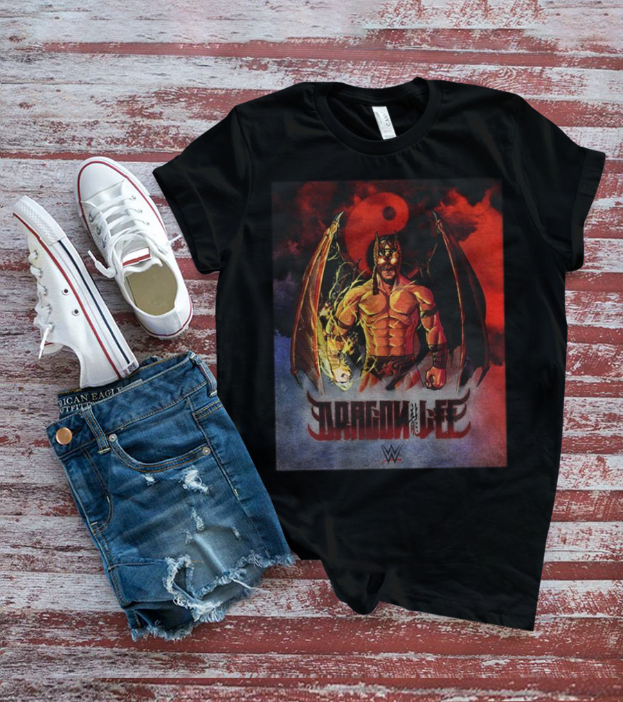 Dragon Lee WWE Superstar Wrestling Persona Artwork T-Shirt