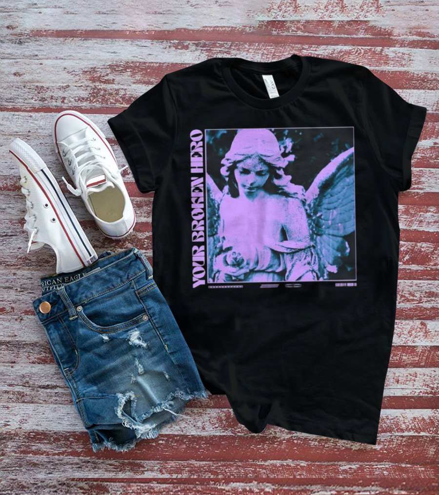 Your Broken Hero Emo’s Not Dead Angel T-Shirt