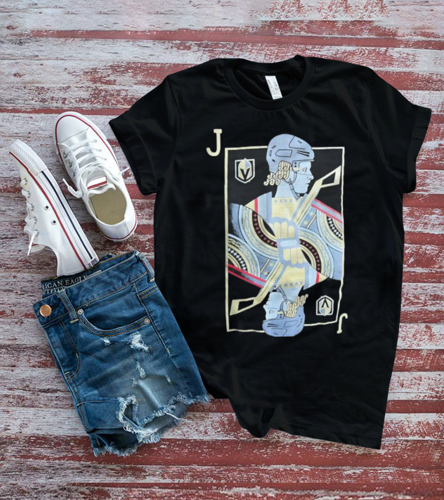 Fanatics Jack Eichel Vegas Golden Knights Playing Card Artwork Star Pattern T-Shirt
