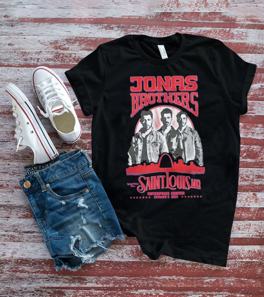 Jonas Brothers Concert Saint Louis MO Enterprise Center October 8 2025 T-Shirt
