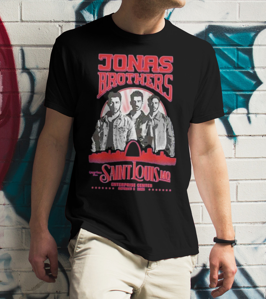 Jonas Brothers Concert Saint Louis MO Enterprise Center October 8 2025 T-Shirt