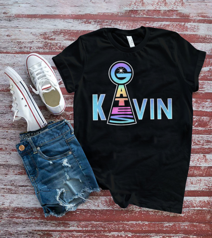 Kevin Gates Keyhole Gradient Text Art T-Shirt