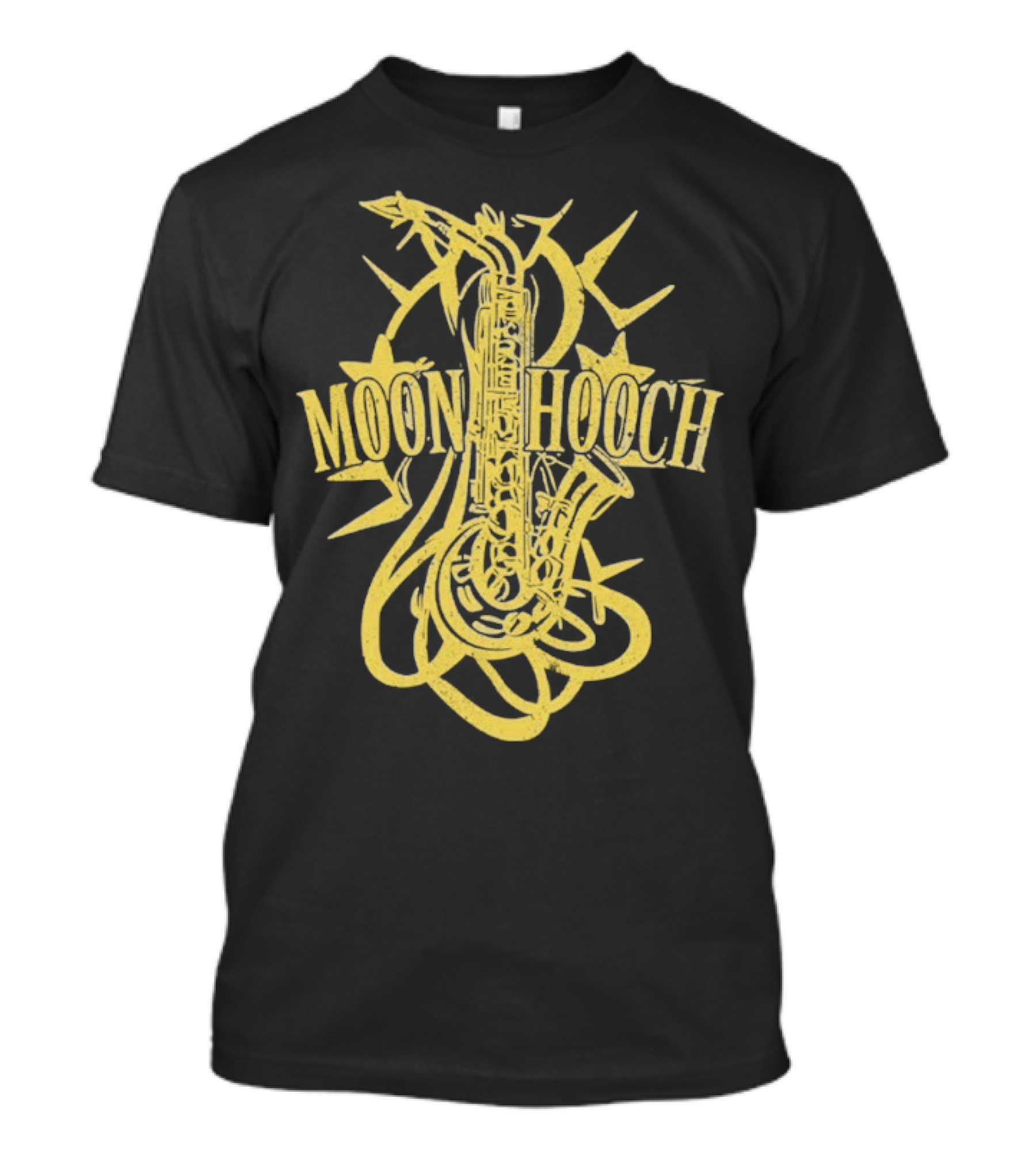 Moon Hooch Saxophone Burst Yellow Graphic T-Shirt