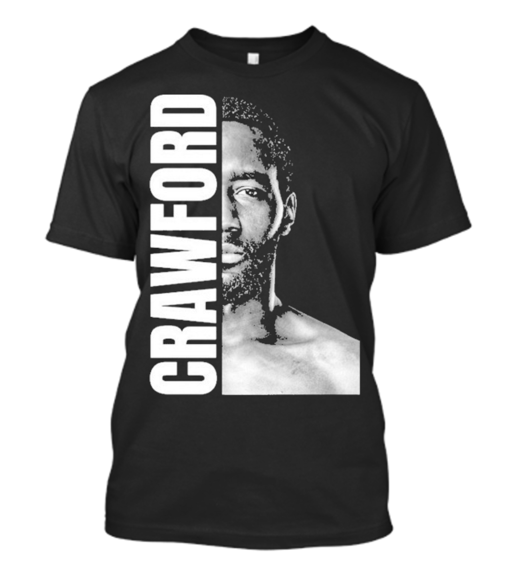 Crawford Face Of Boxing Terence Black And White Style T-Shirt