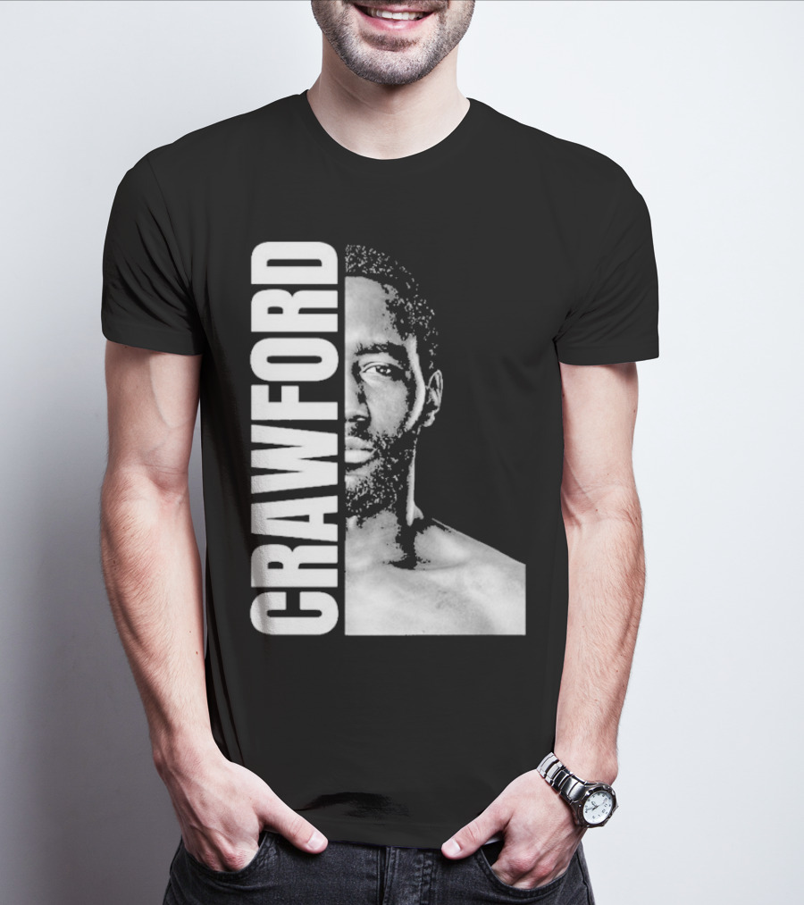 Crawford Face Of Boxing Terence Black And White Style T-Shirt