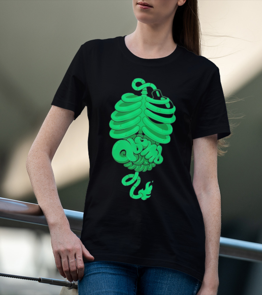 Qbomb Labs Neon Ribcage Gut Bomb T-Shirt