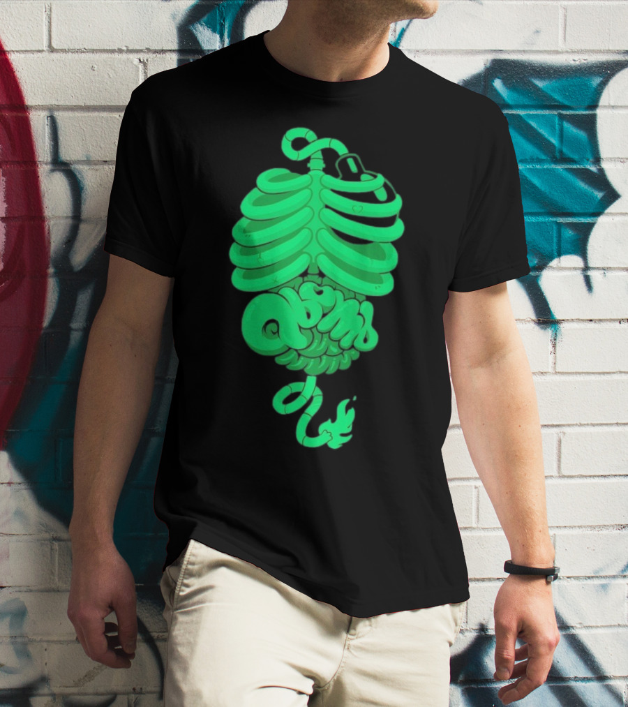 Qbomb Labs Neon Ribcage Gut Bomb T-Shirt