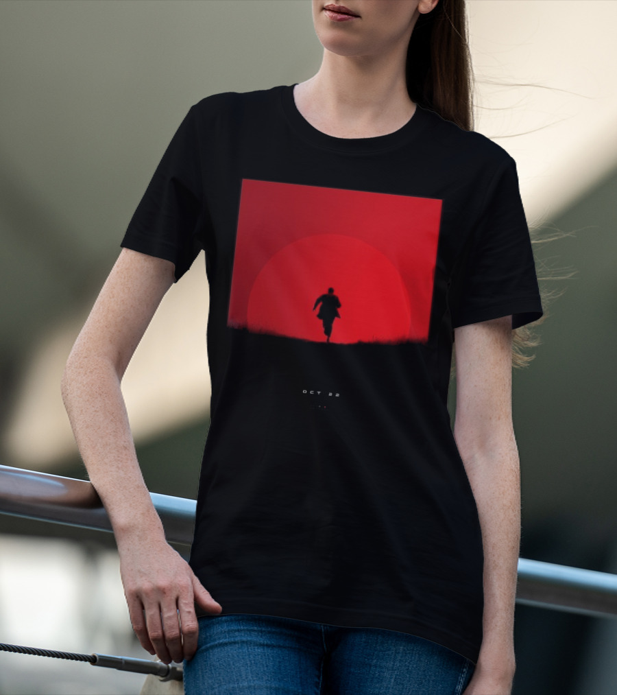 Tycho Scott Hansen October 22 2025 Running Figure Red Circle T-Shirt