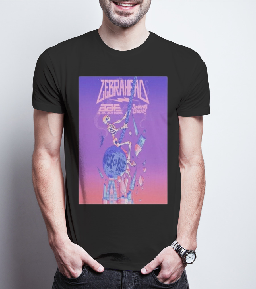 Zebrahead Alien Ant Farm Suburban Legends Jan 17 2026 House Of Blues Anaheim T-Shirt