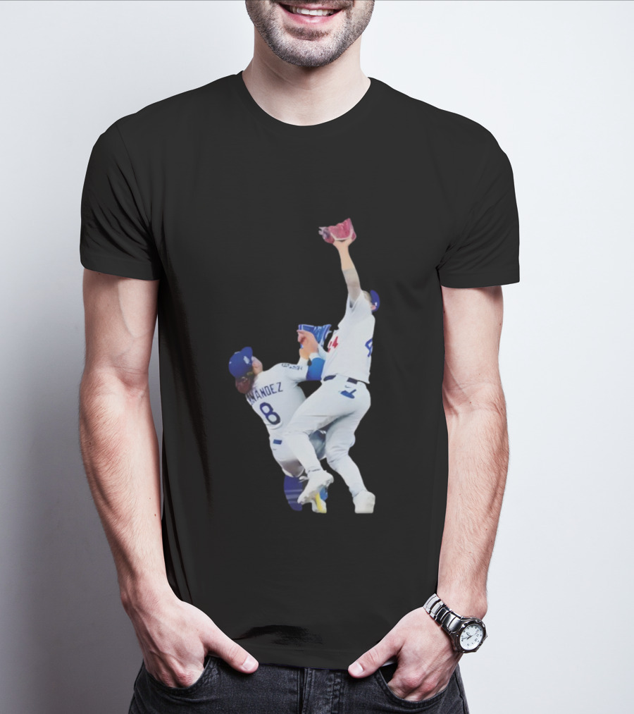 Andy Pages Hernandez Los Angeles Dodgers World Series Game 7 Catch Iconic Play T-Shirt