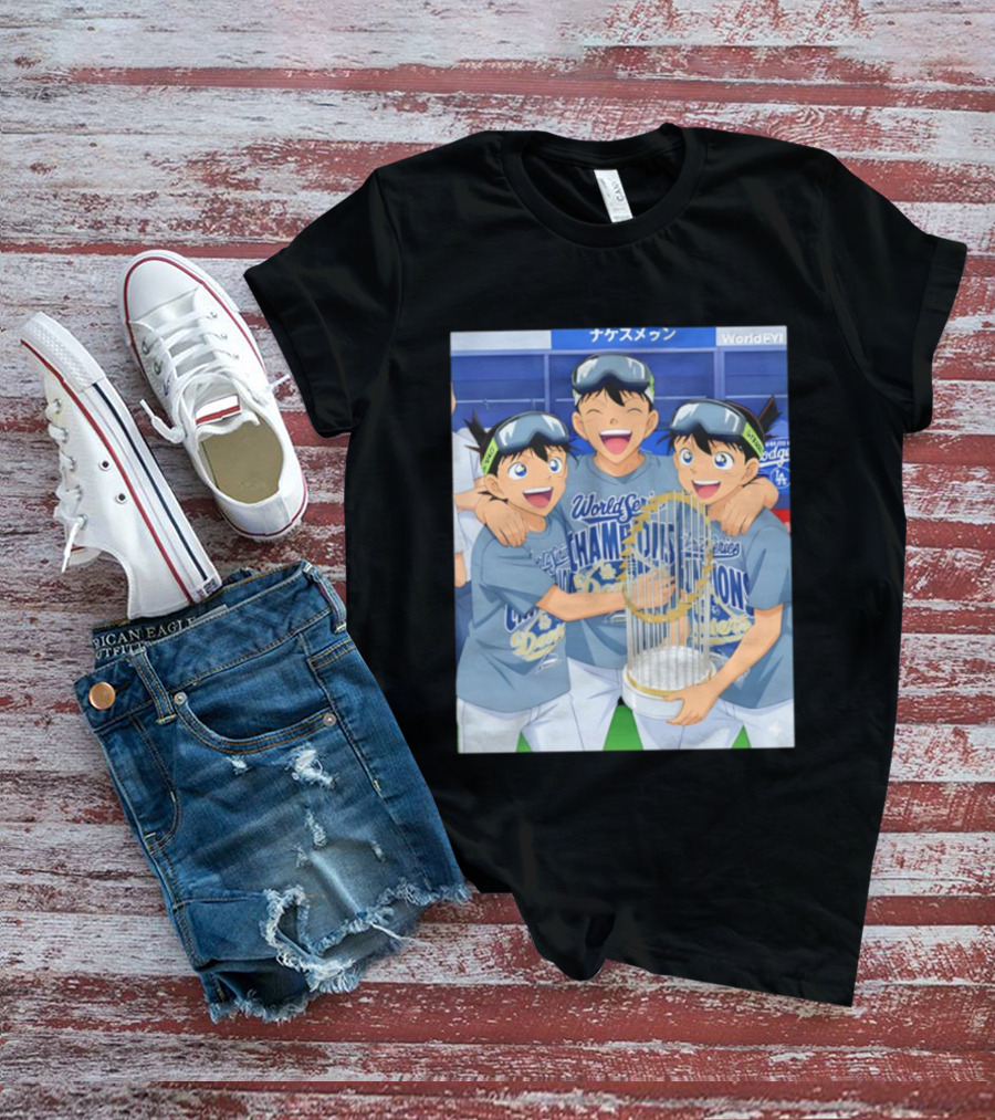 World Series Champions Dodgers Anime Celebration Dodgers Stadium 2025 T-Shirt