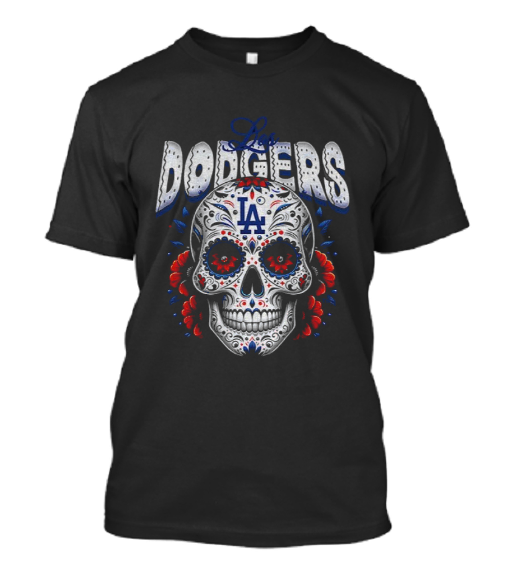 Los Angeles Dodgers Sugar Skull Día De Los Muertos 2025 World Series MLB T-Shirt
