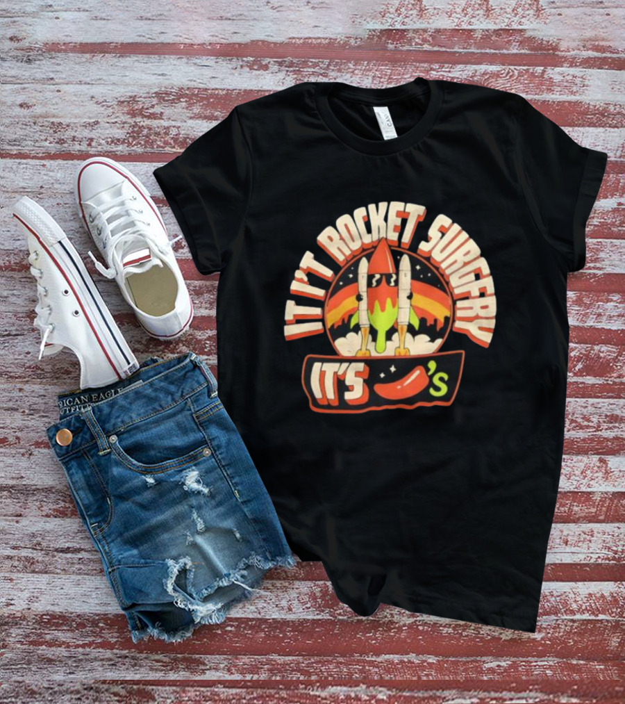 It's Rocket Surgery It's Chili Fiesta Retro Rockets T-Shirt