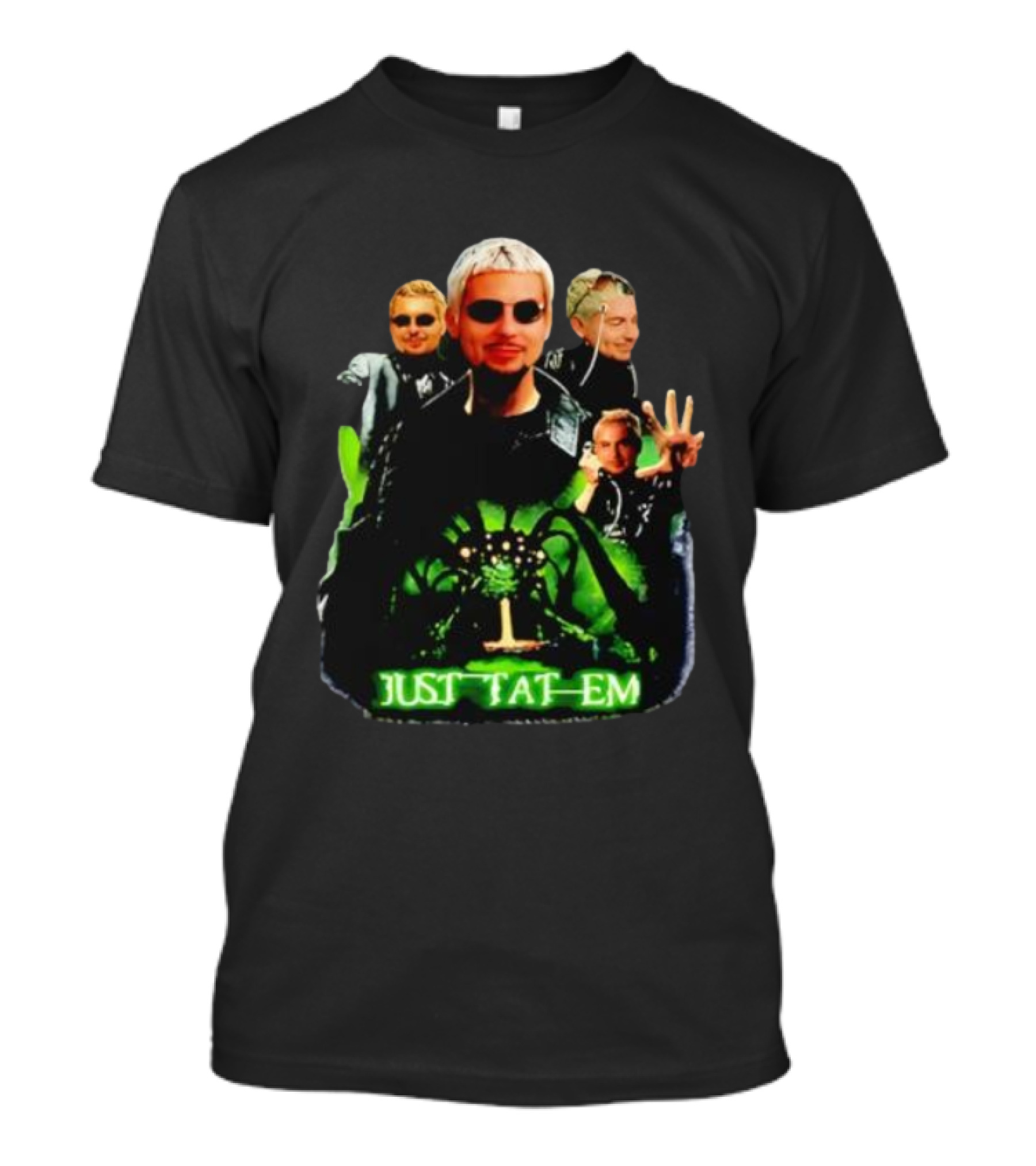 Justin Barona Just Tat Em Matrix Parody 90s Pop Culture T-Shirt