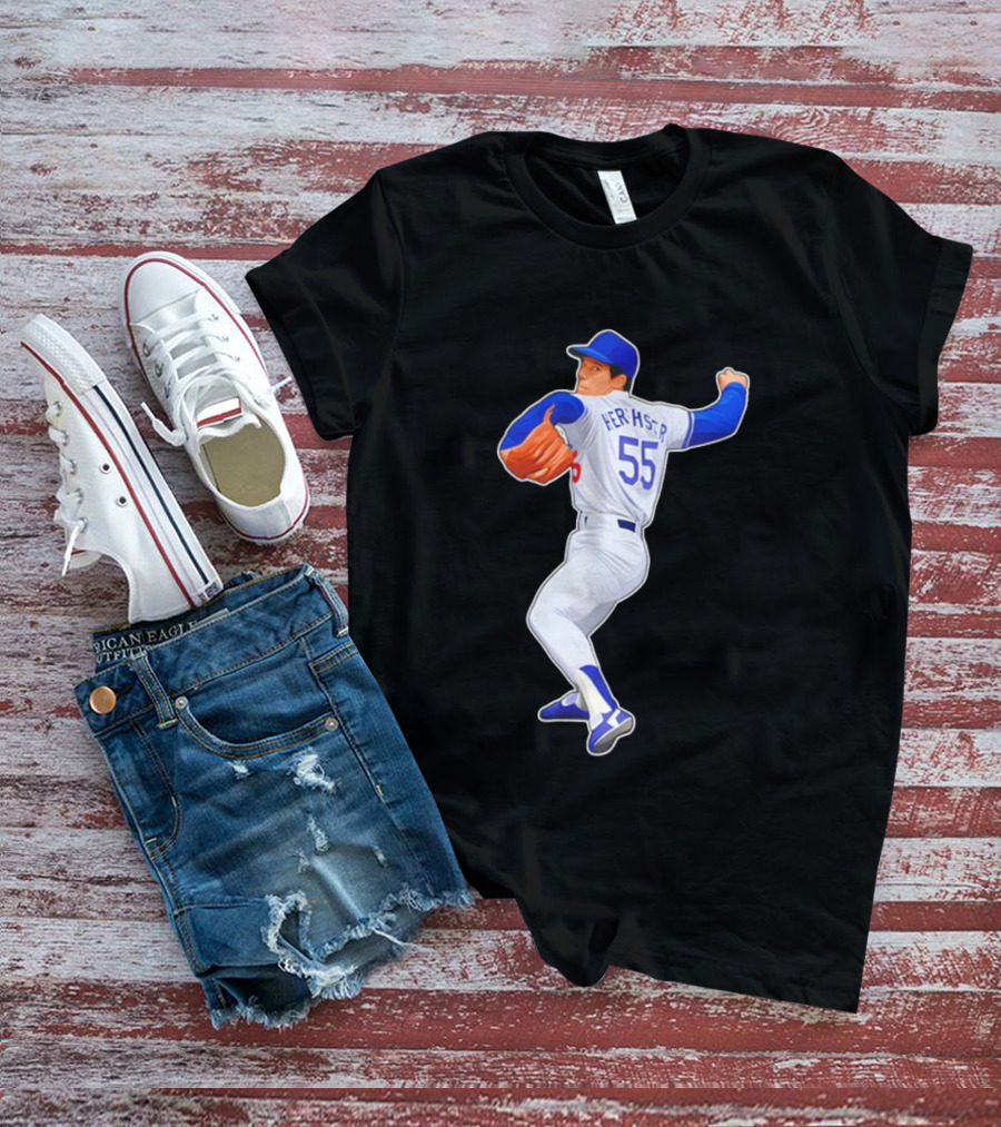 Orel Hershiser 55 Los Angeles Dodgers MLB Baseball Legend 2025 T-Shirt