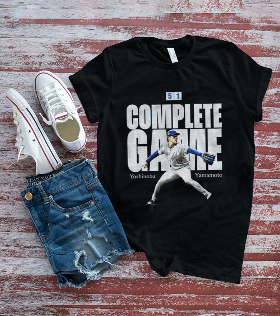 Yoshinobu Yamamoto Complete Game 5 1 Los Angeles MLB Baseball Player T-Shirt