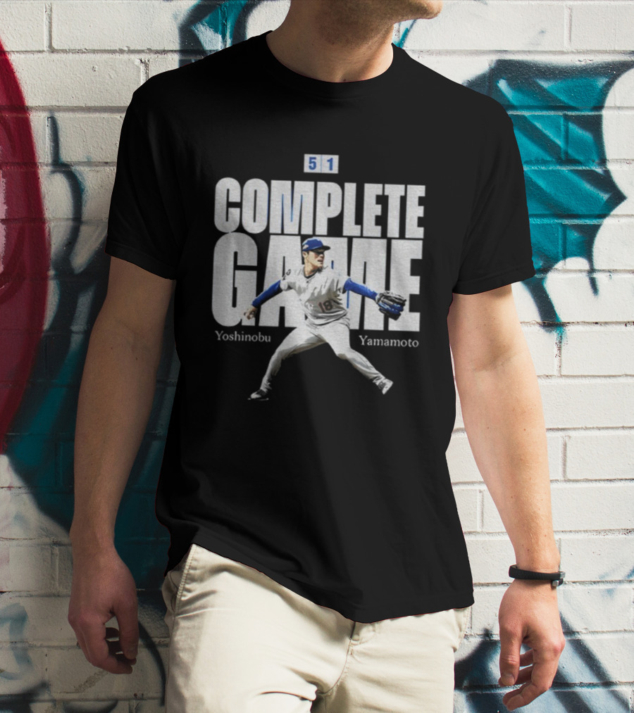 Yoshinobu Yamamoto Complete Game 5 1 Los Angeles MLB Baseball Player T-Shirt