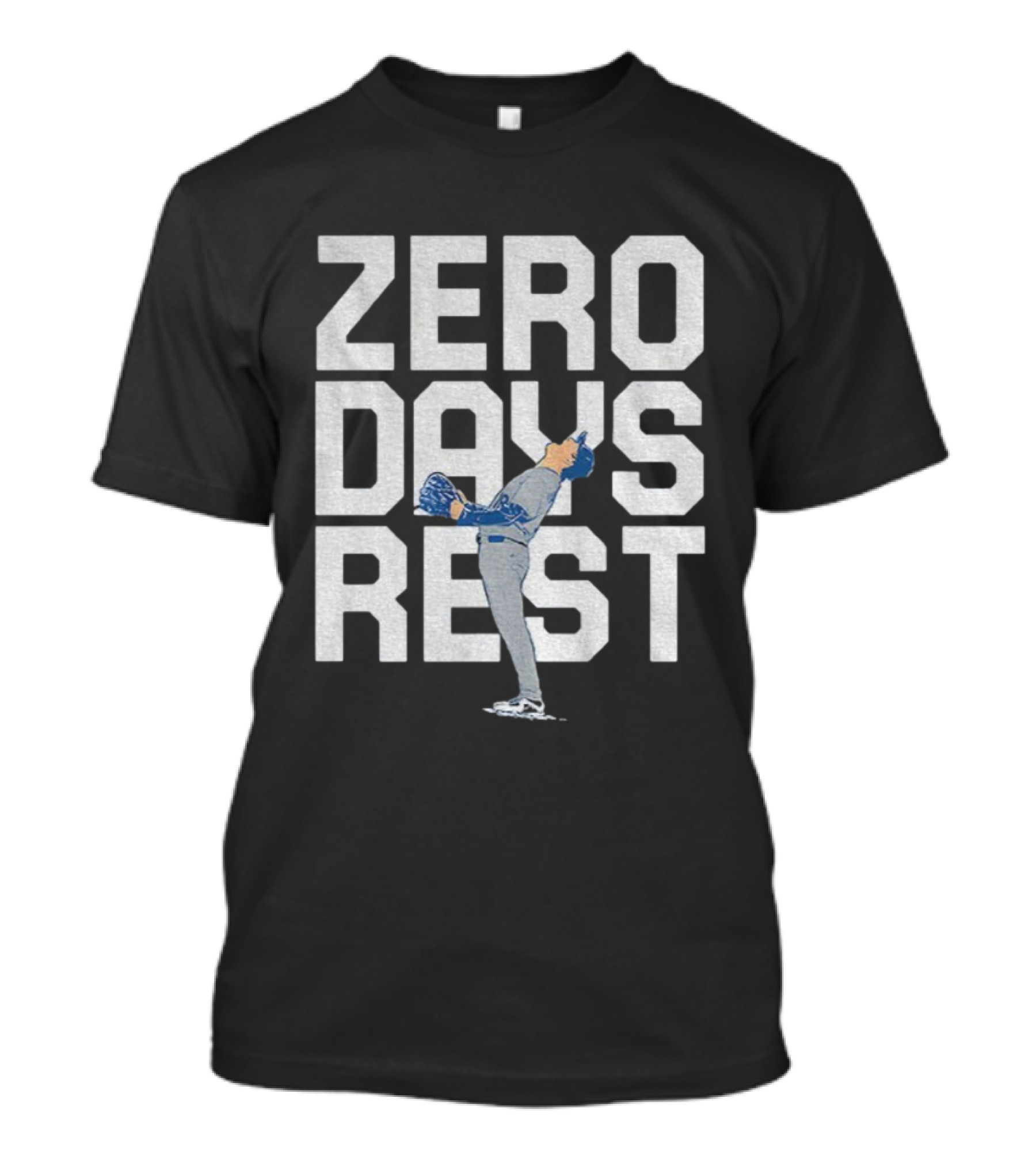 Yoshinobu Yamamoto Zero Days Rest Los Angeles Dodgers MLB World Series MVP 2025 T-Shirt