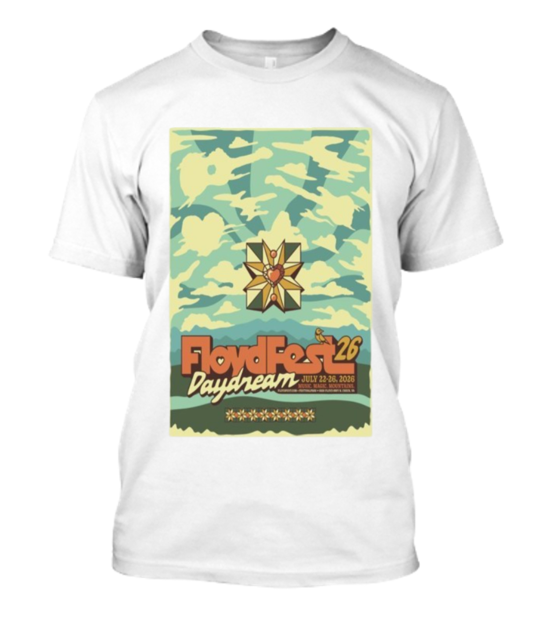 FloydFest 2026 Daydream Music Magic Mountains July 22-26 Event T-Shirt