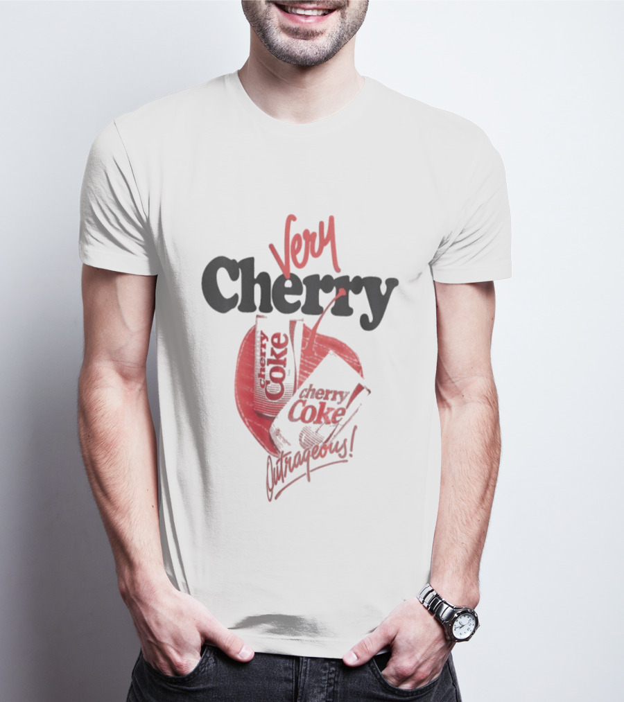 Very Cherry Coke Outrageous Vintage Soda Can Aesthetic T-Shirt
