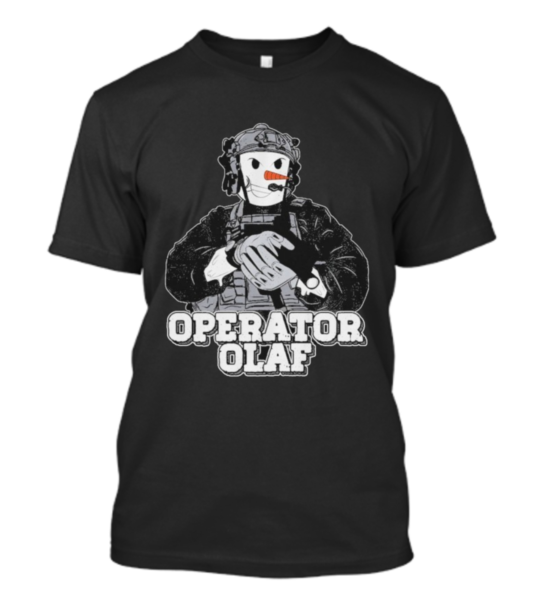 Operator Olaf Tactical Snowman Christmas T-Shirt