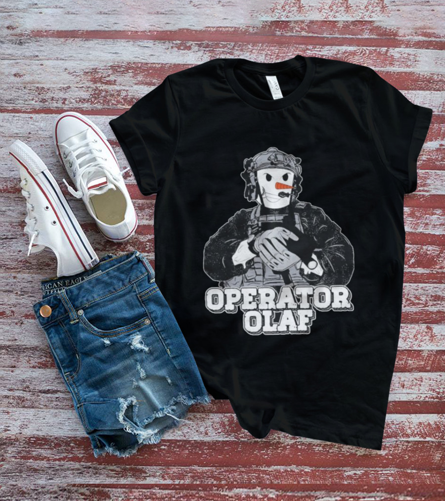 Operator Olaf Tactical Snowman Christmas T-Shirt