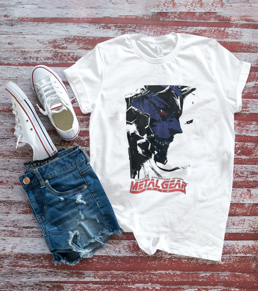 Metal Gear Solid Tactical Espionage Action Iconic Snake Illustration T-Shirt