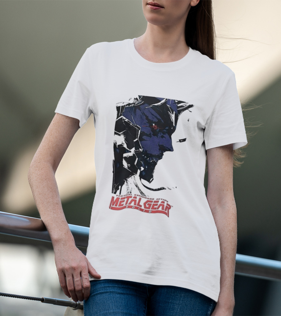 Metal Gear Solid Tactical Espionage Action Iconic Snake Illustration T-Shirt