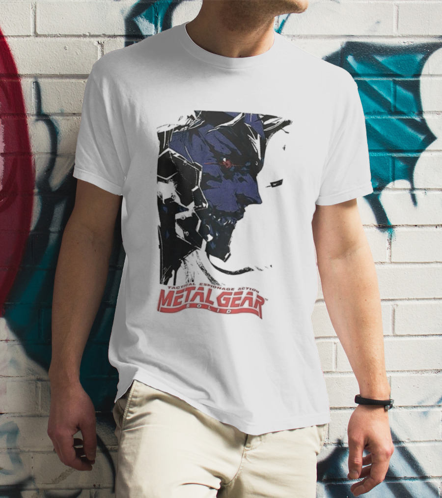 Metal Gear Solid Tactical Espionage Action Iconic Snake Illustration T-Shirt
