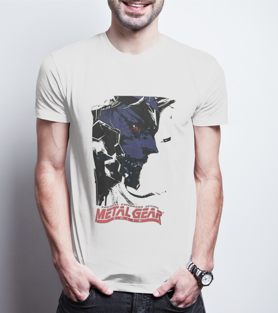 Metal Gear Solid Tactical Espionage Action Iconic Snake Illustration T-Shirt