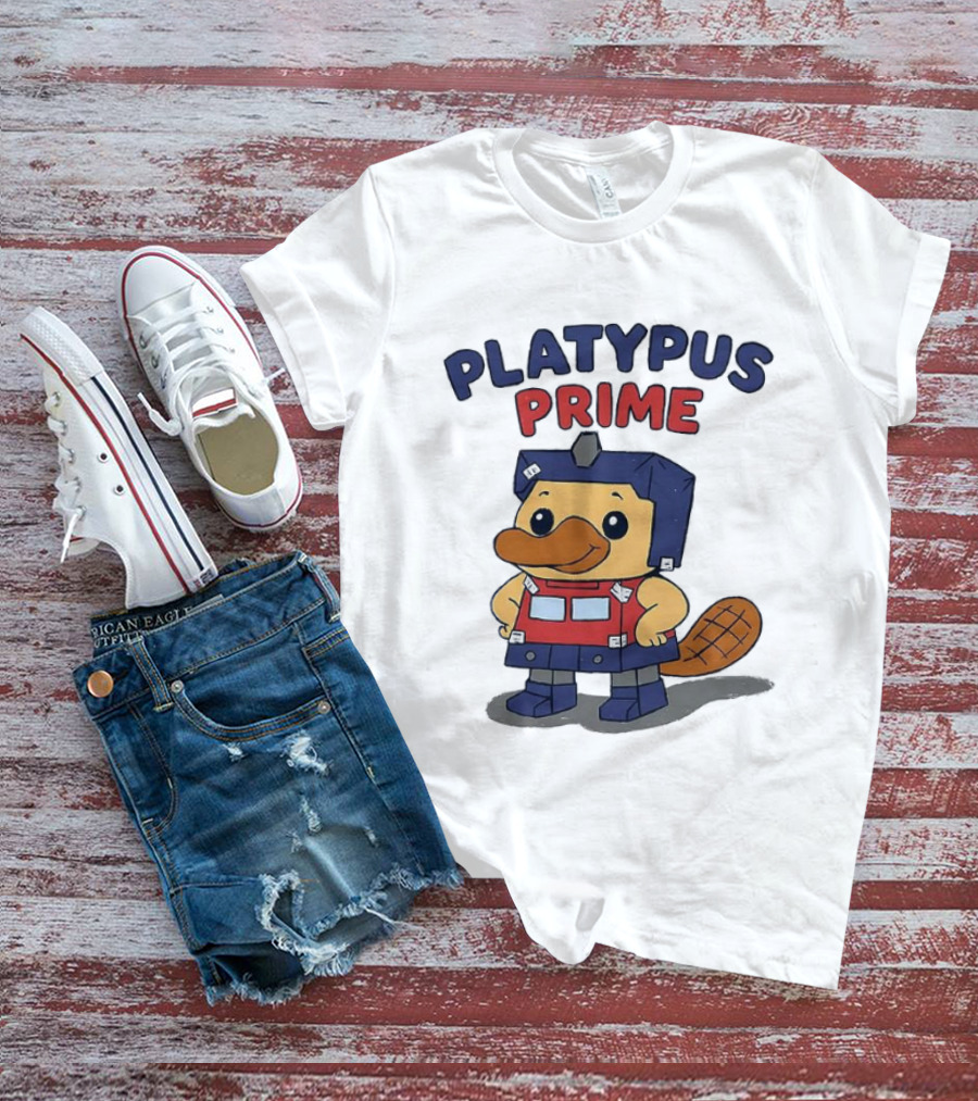 Platypus Prime Optimus Transformers Cute Crossover T-Shirt