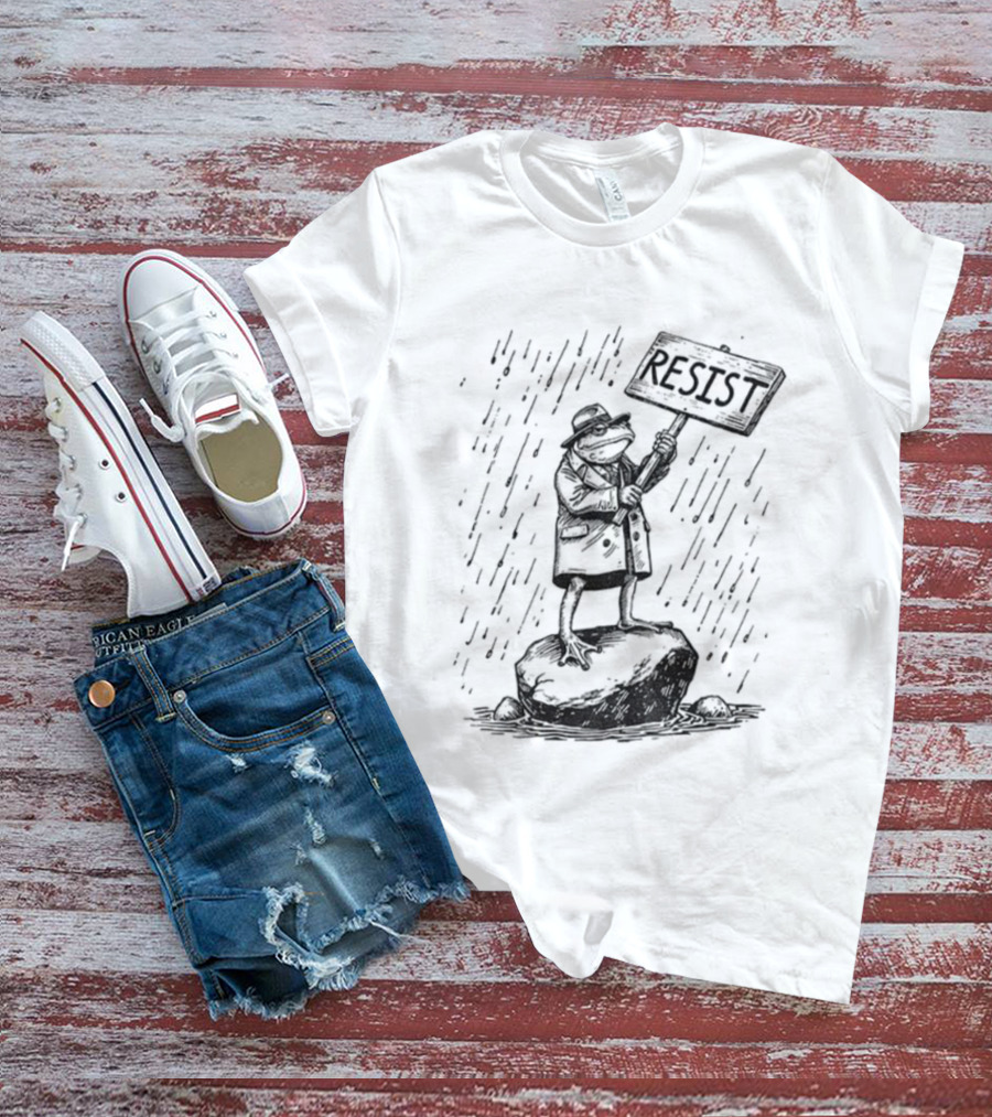 Portland Frog Resist Freedom Anti MAGA Anti Trump T-Shirt