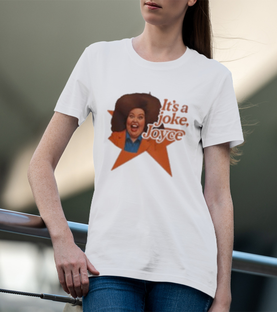 Pam Ann Iconic It's A Joke Joyce Comedy Retro Style T-Shirt