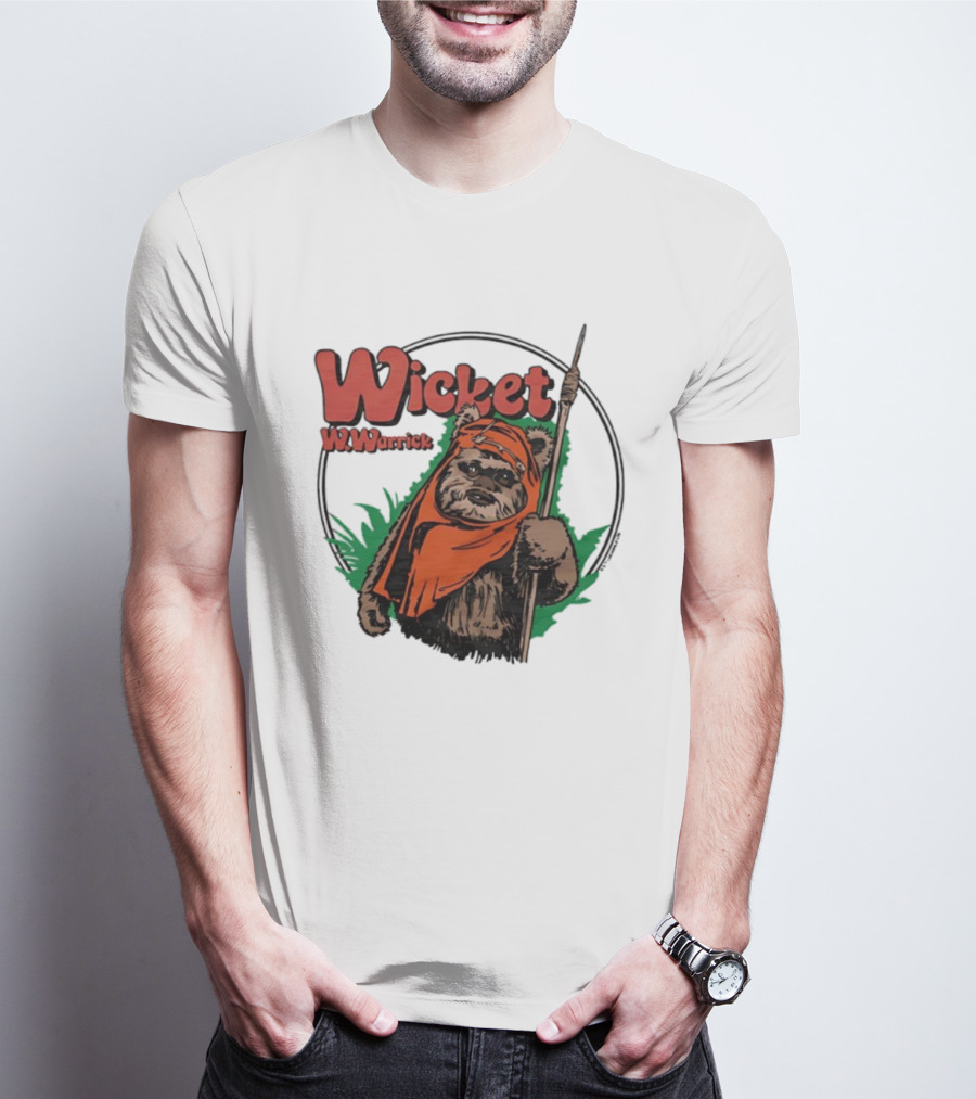 Star Wars Wicket W Warrick Ewok Endor Adventure T-Shirt