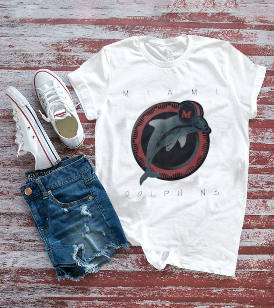 Miami Dolphins Vintage '80s M Helmet Team T-Shirt