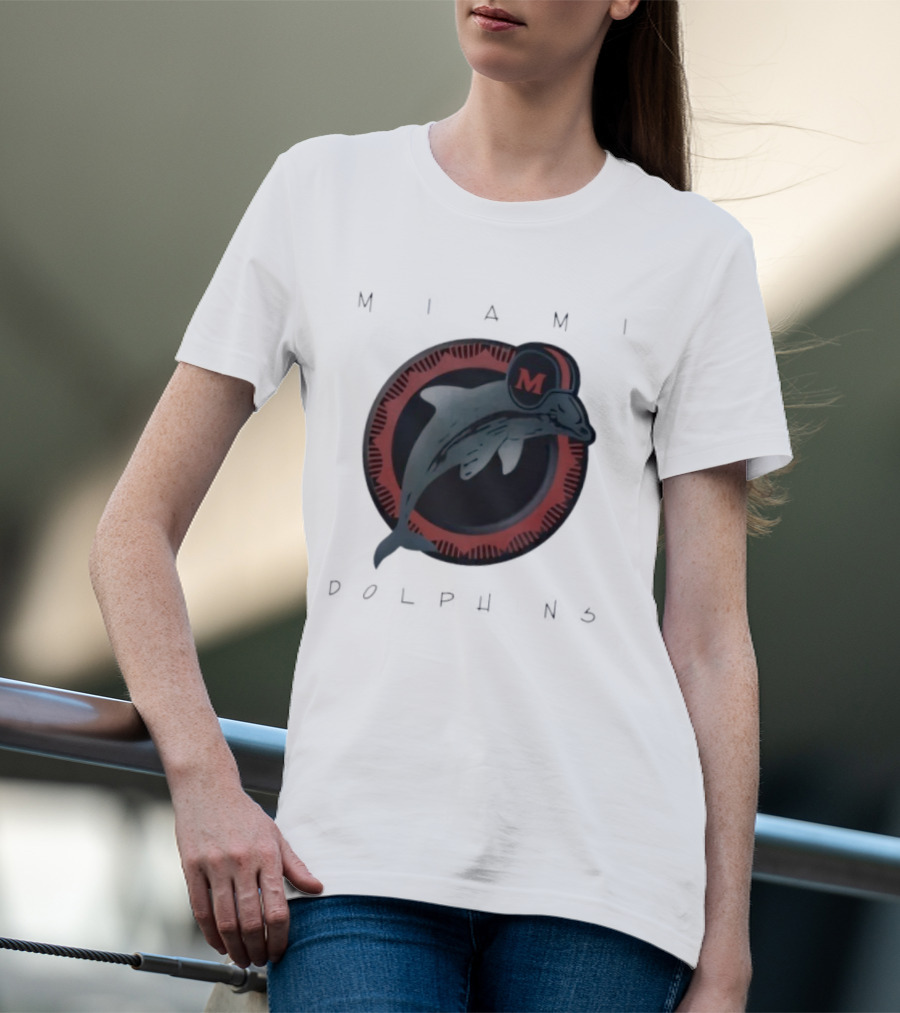 Miami Dolphins Vintage '80s M Helmet Team T-Shirt