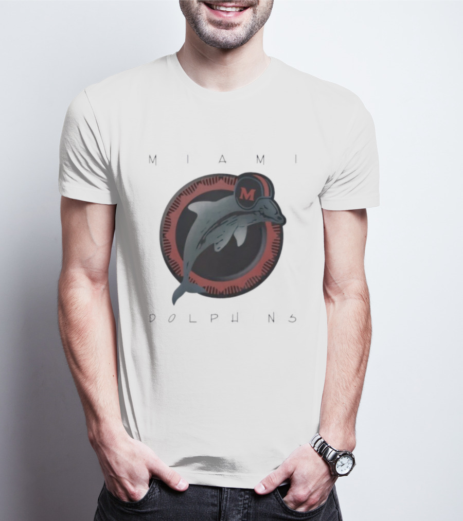 Miami Dolphins Vintage '80s M Helmet Team T-Shirt