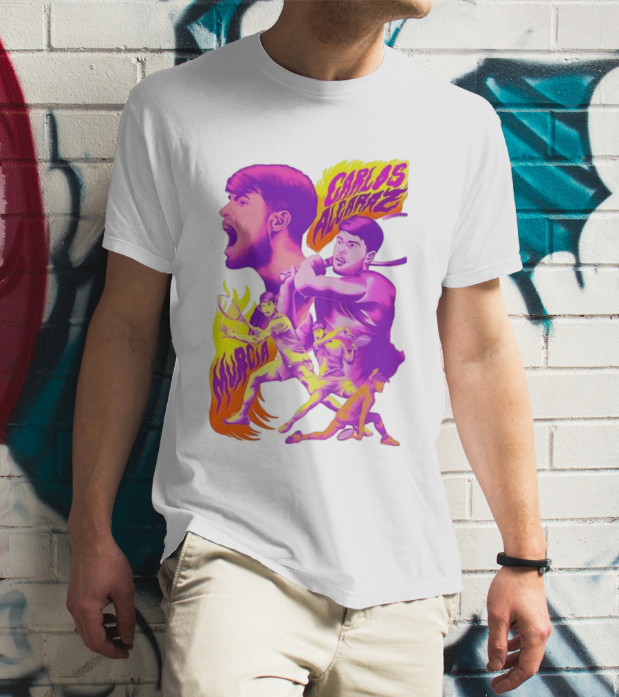 Carlos Alcaraz Murcia Tennis Legend Illustrated Champion T-Shirt