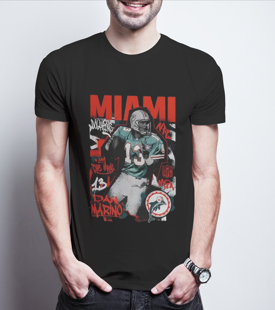 Miami Dolphins NFL Dan Marino The Man 13 T-Shirt
