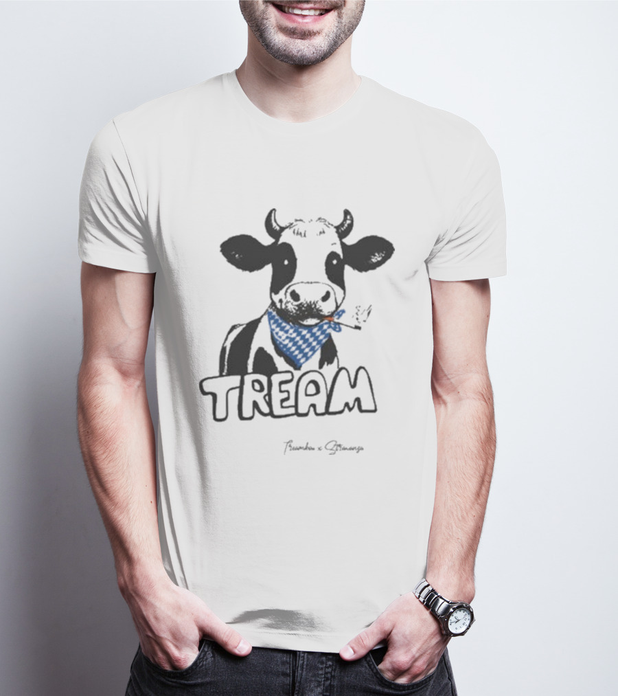 Tream Evy Bandana Cow Smoking T-Shirt