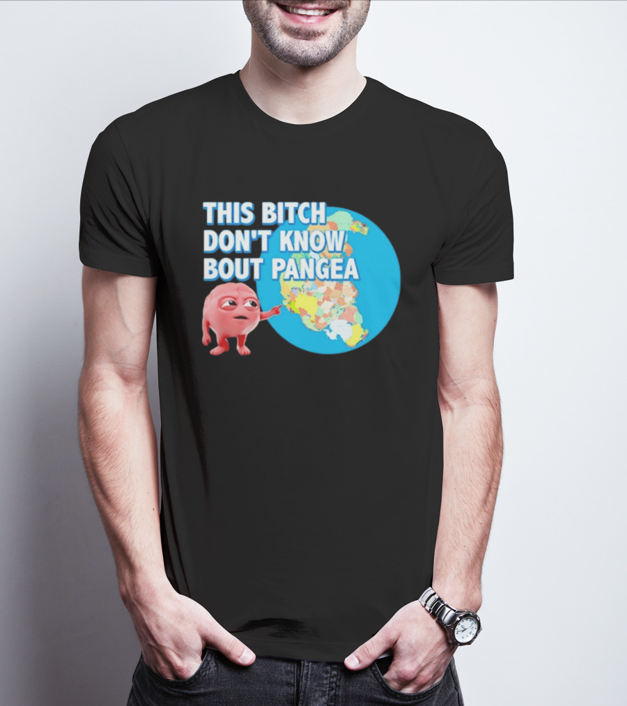 This Bitch Don't Know Bout Pangea Brain Meme Map T-Shirt