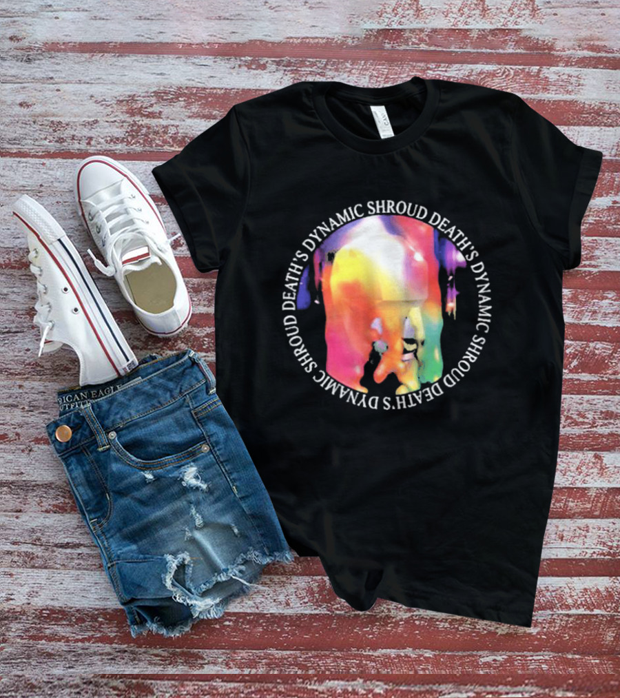 Deaths Dynamic Shroud Heavy Black Heart Colorful Melt T-Shirt